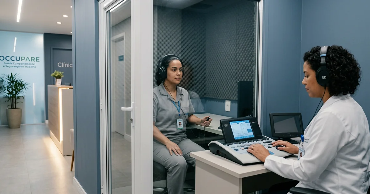 Audiometria ocupacional em Curitiba - cabine acústica calibrada